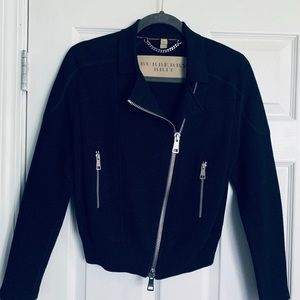 Burberry Cotton-Silk-Blend Biker Jacket
